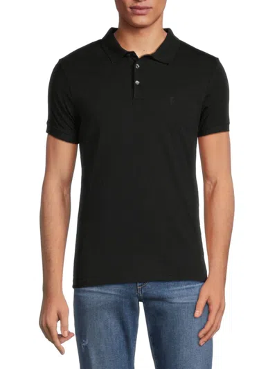 French Connection Men's Solid Polo In Black
