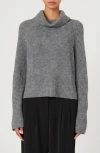 French Connection Mersai Cowl Neck Sweater In Grey