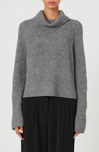 French Connection Mersai Cowl Neck Sweater In Grey