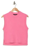 French Connection Millia Ribbed Sweater Vest In Aurora Pink