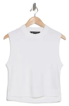 French Connection Millia Ribbed Sweater Vest In Winter White