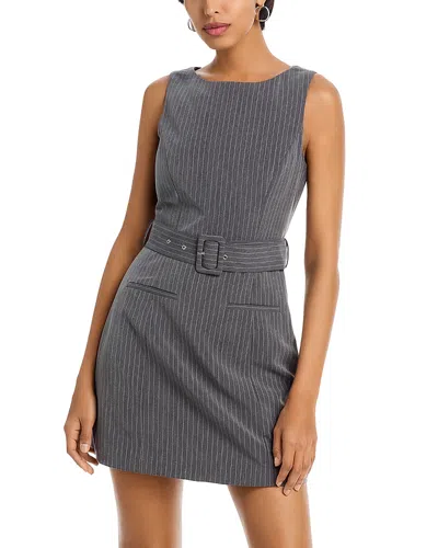 Minka Pinstripe Belted Minidress In Multi from French Connection