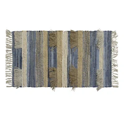 French Connection Mitsiki Machine Washable Rugs In Denim Blue