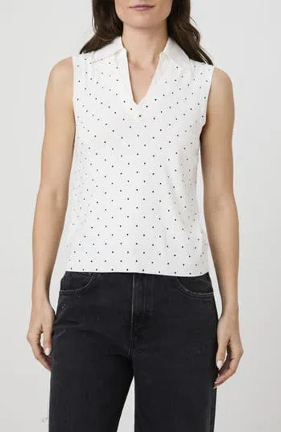 French Connection Mixed Media Sweater Vest In White