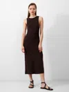French Connection Momo Nellis Crochet Dress Chocolate Torte In Brown