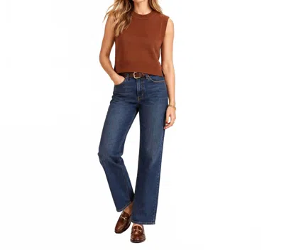 French Connection Mozart Crew Neck Sleeveless Vest In Casablanca Brown
