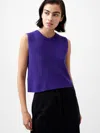 French Connection Mozart Crewneck Sleeveless Vest  Knitwear In Purple