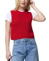 French Connection Mozart Sleeveless Vest In Mars Red In Red