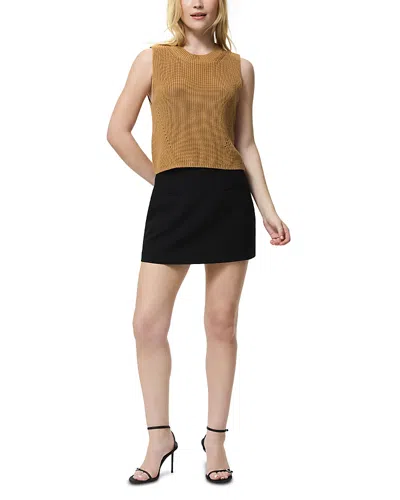 French Connection Mozart Crewneck Vest In Brown
