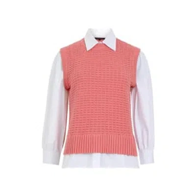 French Connection Mozart Long Sleeve Shirt Jumper | Pink Blossom