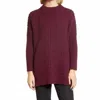 French Connection Mozart Popcorn Cotton Sweater In Berry Blush In Brown