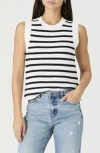French Connection Mozart Stripe Sleeveless Cotton Sweater