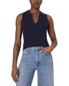 French Connection Mozza Knit Sleeveless Vest In Marine