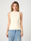 French Connection Mozza Sweater Tank In Cream