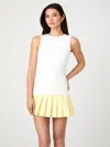 French Connection Mozza Rib Tank Top In White