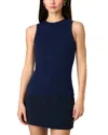 French Connection Mozza Rib Tank Top In Blue