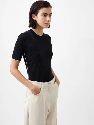 FRENCH CONNECTION MOZZA SHORT SLEEVE SWEATER FRENCH CONNECTION KNITWEAR,78XGD0104