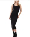 French Connection Mozza Sleeveless Rib Midi Sweater Dress In Black