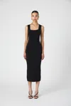 French Connection Women's Mozza Cotton Square-neck Dress In Black