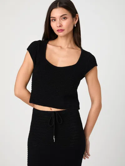 French Connection Nellis Cotton Collage Top  Tops In Black