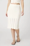 French Connection Nellis Knit Pencil Skirt In Classic Cream