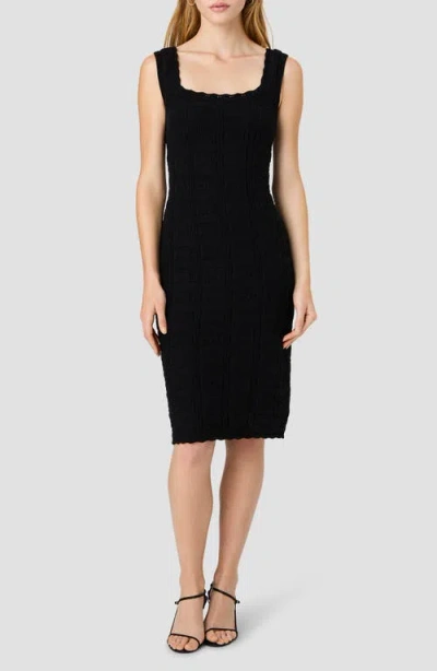 French Connection Nellis Stitch Sleeveless Body-con Dress In Black
