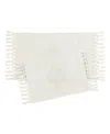 French Connection Nellore Fringe Cotton 2-pc. Bath Rug Set In White