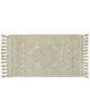 French Connection Nellore Fringe Cotton Bath Rug