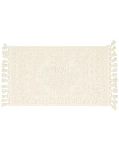 French Connection Nellore Fringe Cotton Bath Rug