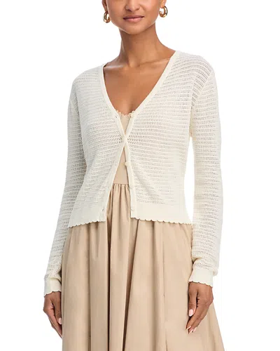French Connection Nesta Cardigan In Classic Cream
