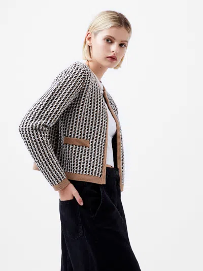 French Connection Noar Cardigan  Knitwear In Brown