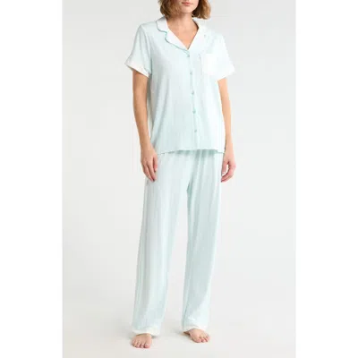 French Connection Notch Collar Pajamas In Blue