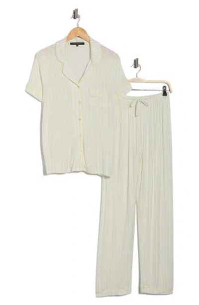 French Connection Notch Collar Pajamas In Neutral