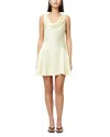 French Connection Oona Satin Minidress In Cornsilk Yellow