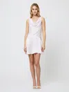 French Connection Oona Satin Minidress In Pink