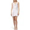 French Connection Oona Satin Minidress In Pink