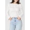 French Connection Open Bobble Knit Sweater In Summer White