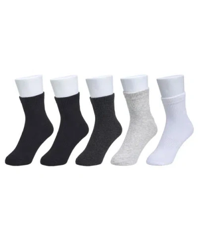 French Connection Organic Cotton Half Cushion Quarter Sock 5-pack In Multi