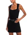 French Connection Ottoman Crinkle Knit Tank In Black