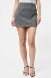 French Connection Owen Glen Plaid Suiting Miniskirt In Gray