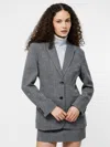 French Connection Owen Plaid Blazer  Coats & Jackets In Gray