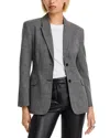 French Connection Owen Plaid Suiting Jacket In Gray