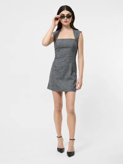 French Connection Owen Plaid Suiting Mini Dress  Dresses In Gray