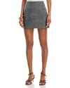 French Connection Owen Glen Plaid Suiting Miniskirt In Gray