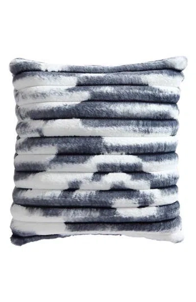 French Connection Patterned Fleece Throw Pillow