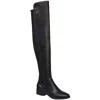 French Connection Perfect Womens Vegan Leather Zipper Over-the-knee Boots In Black