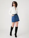 French Connection Pinstripe Poplin Button Down  Tops In Cream