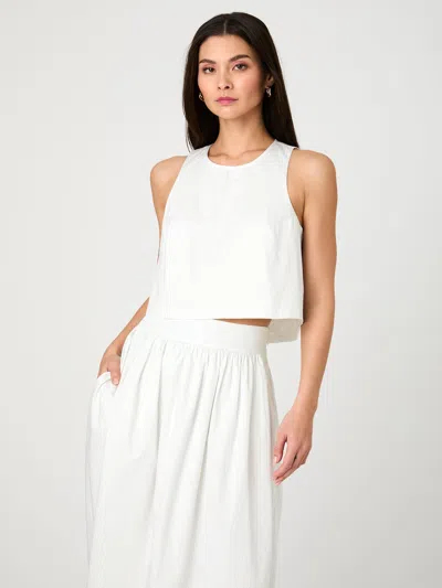FRENCH CONNECTION PINSTRIPE POPLIN SHELL TOP FRENCH CONNECTION TOPS,72YQE1004