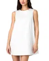 French Connection Sleeveless Shift Minidress In Cream/blue Stripe