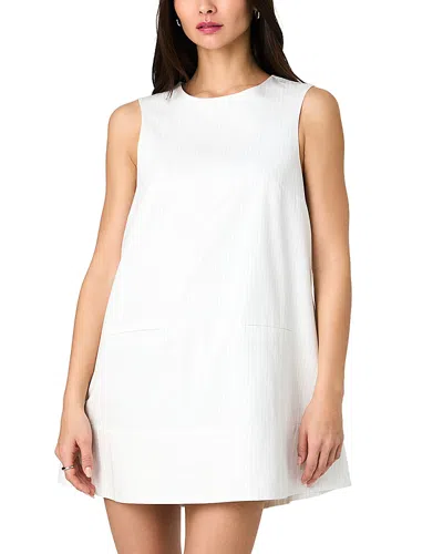French Connection Cooper Linen Sleeveless Mini Dress In White